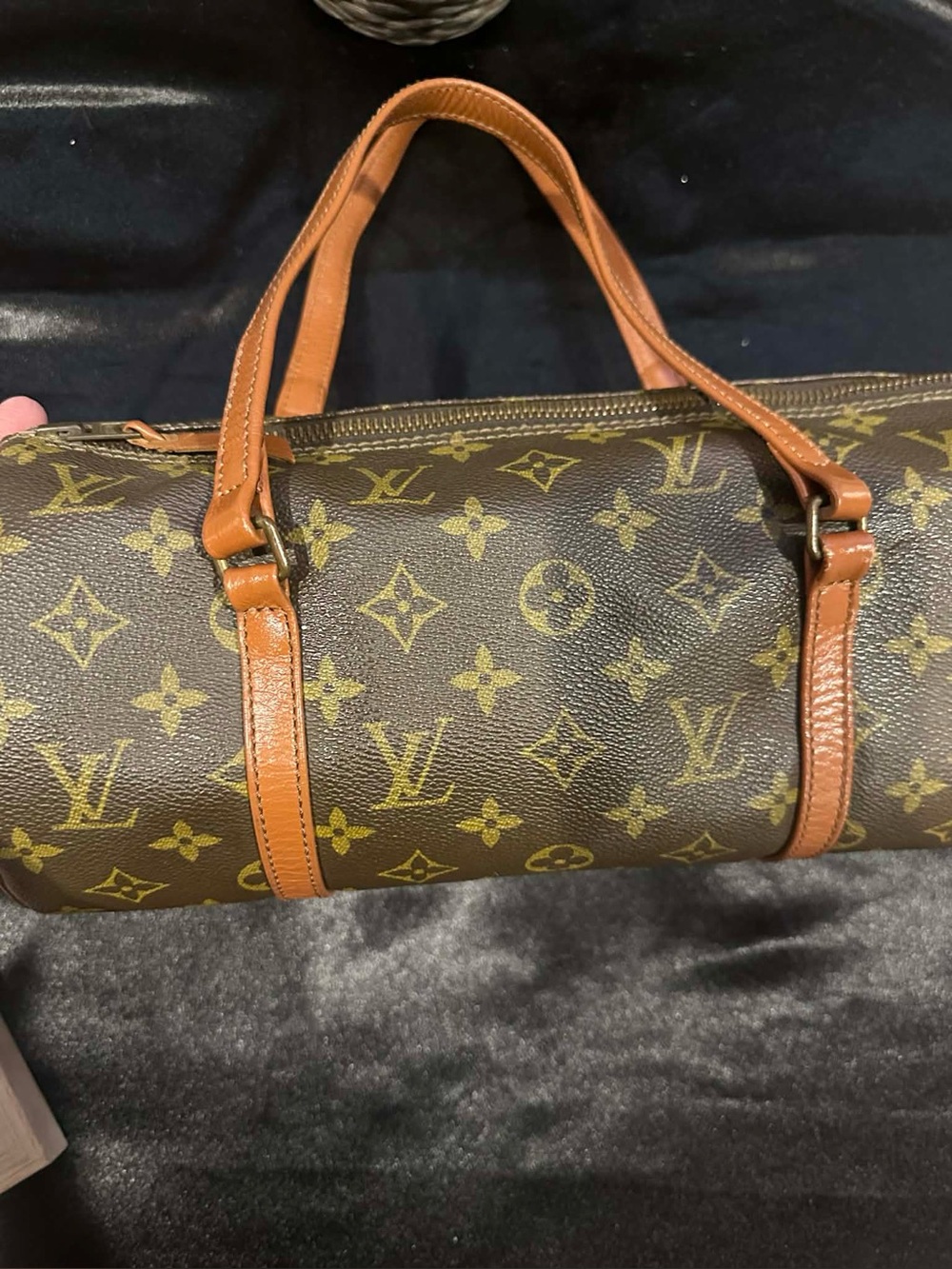 Louis Vuitton Monogram Canvas Cylindrical Duffel Bag in Brown and Tan